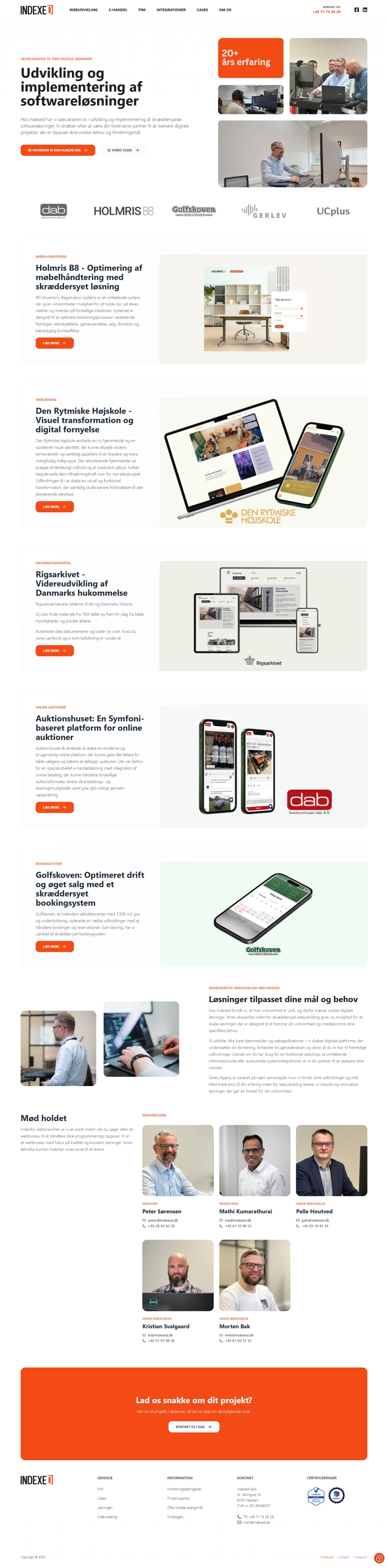 Screenshot of Indexed.dk