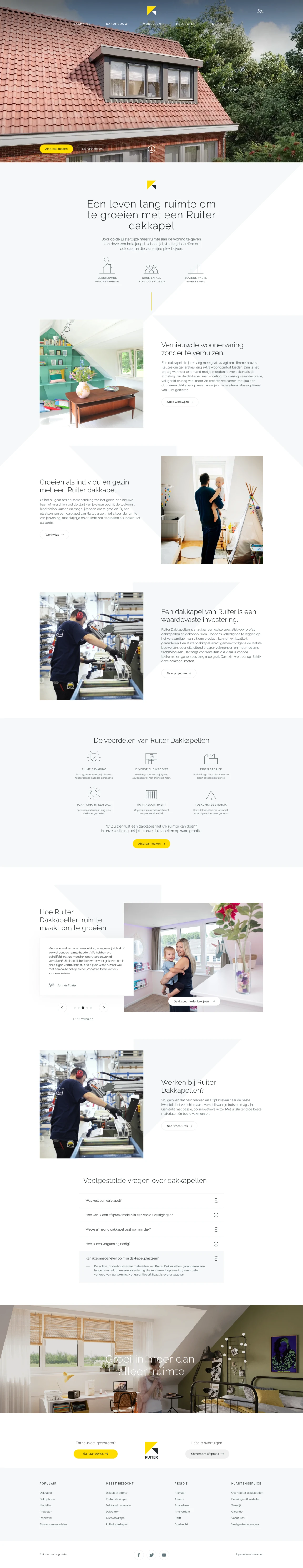 Screenshot of Ruiter Dakkapellen