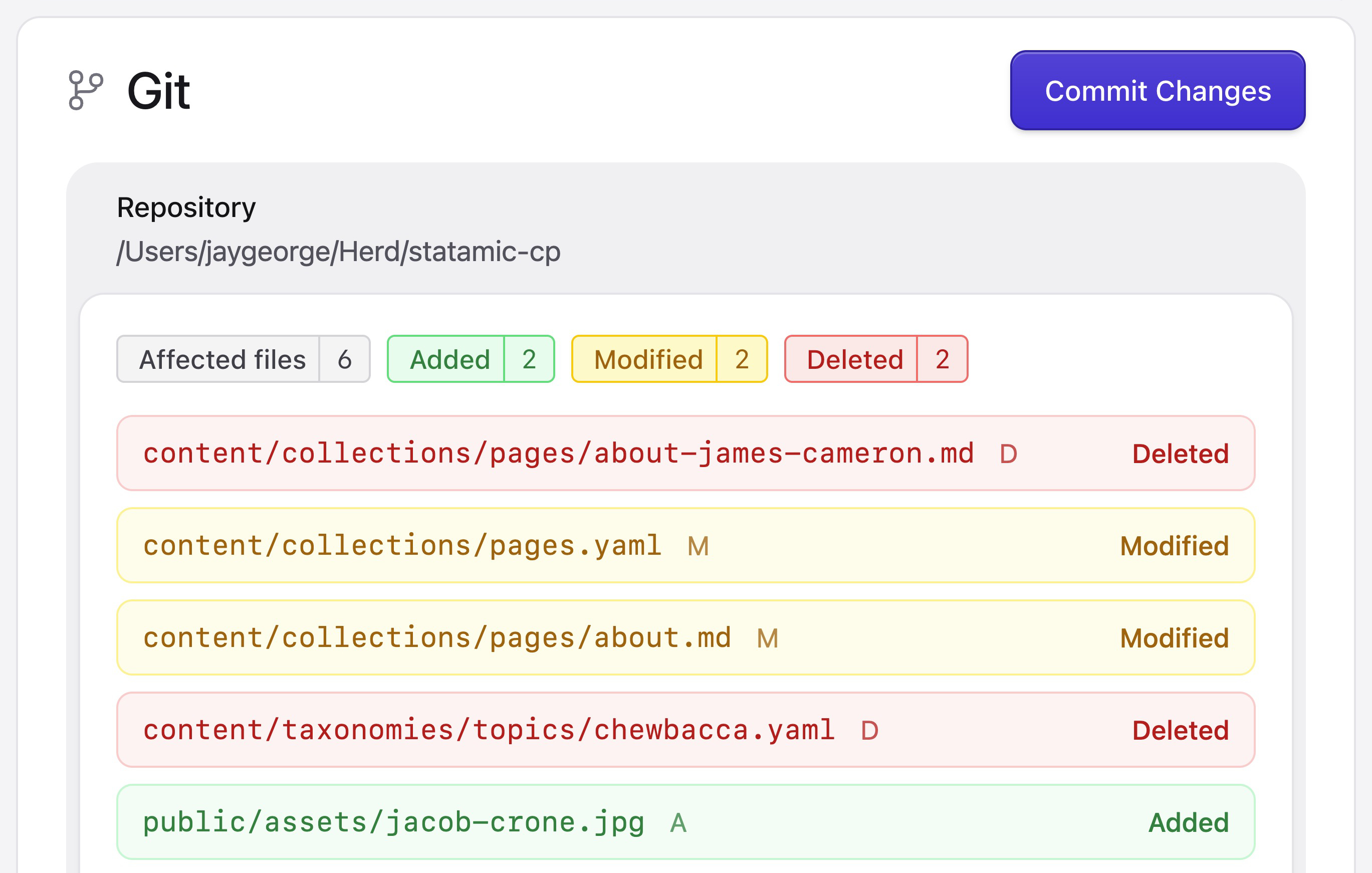 Statamic Command Palette